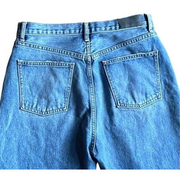 Carmar Capri Jeans Size 30 Distressed Oversized Straight Leg High Rise Light - Picture 6 of 9